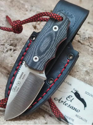 NOVEDAD CUCHILLO MICRA MIKARTA NEGRA PIEL AN58